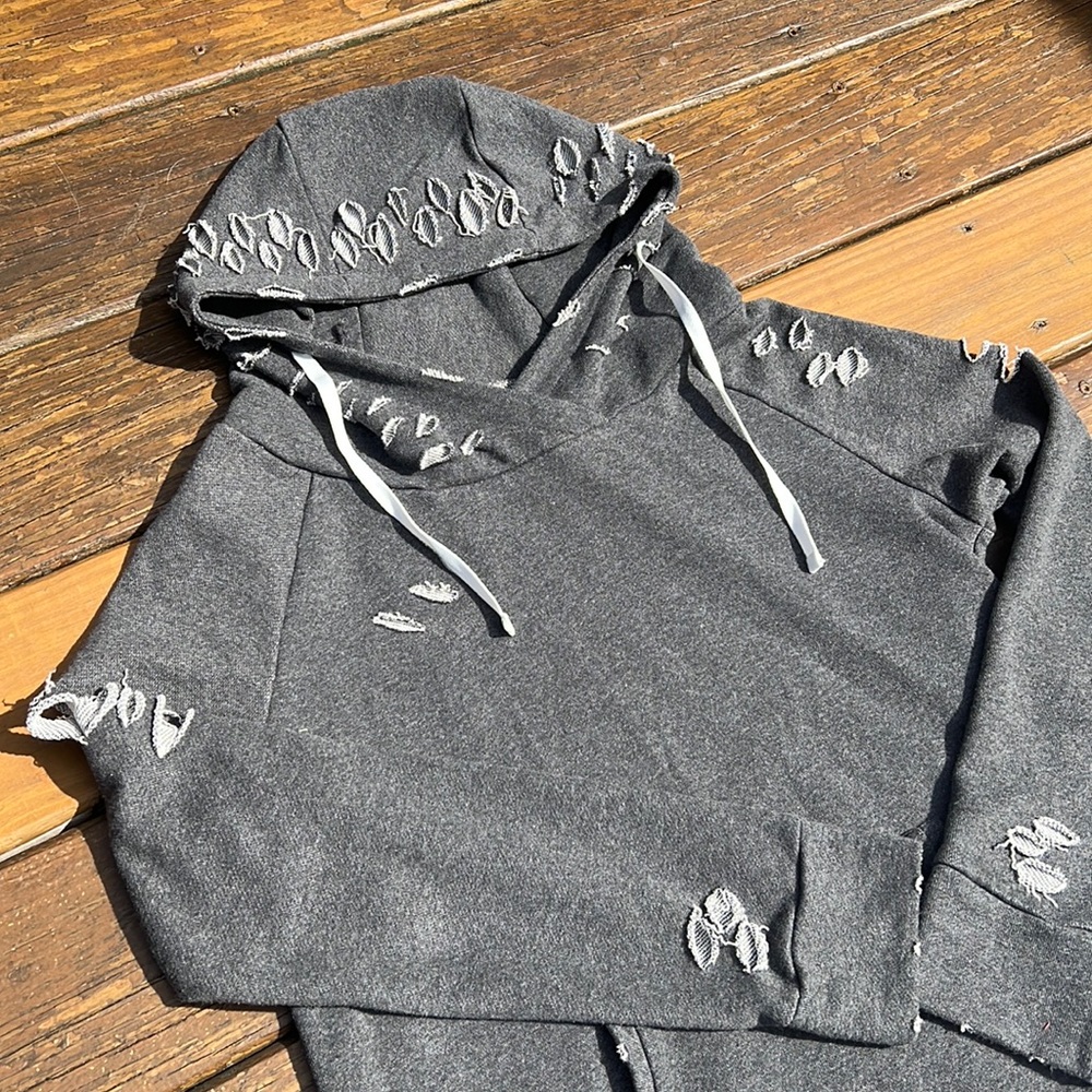 Chelsea DeBoer Distressed Sweatshirt
